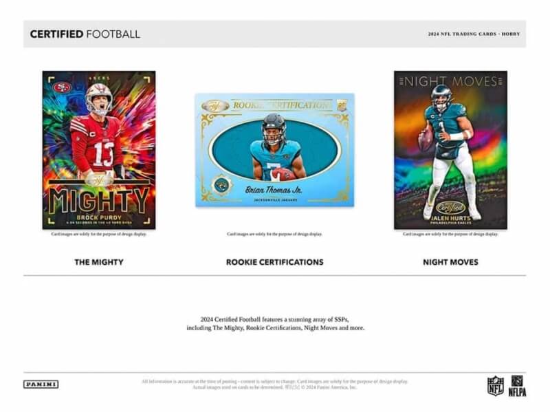 Vesel Drak Nfl Karty Panini Certified Hobby Box