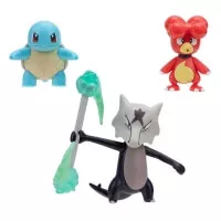 Sada 3 akčních figurek Pokémon - Magby, Squirtle a Alolan Marowak